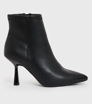 New Look Black Pointed Stiletto Heel Sock Boots